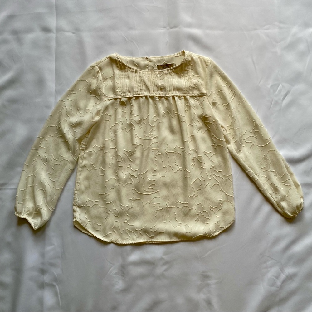 Loft Floral Long Sleeve Blouse